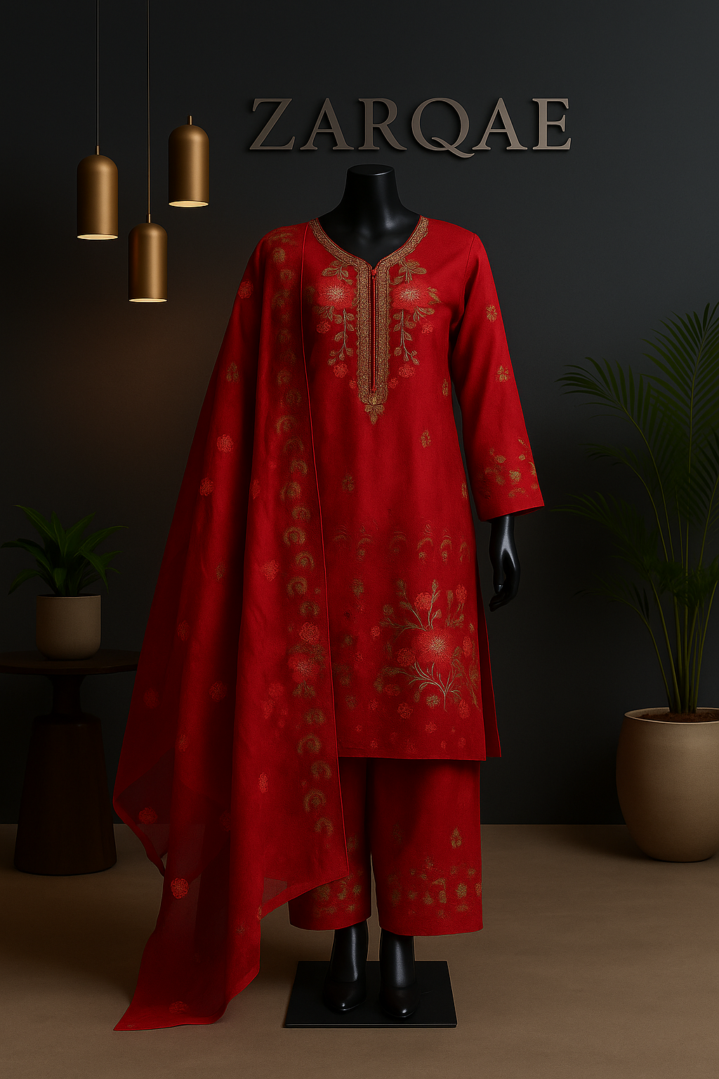 Delicate Organza 3Pc with Timeless Embroidery