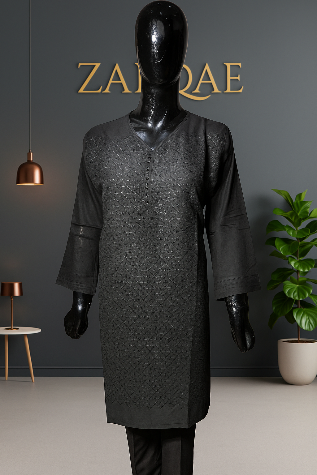 Shab-e-Zevar – Black Special Karahi Shirt