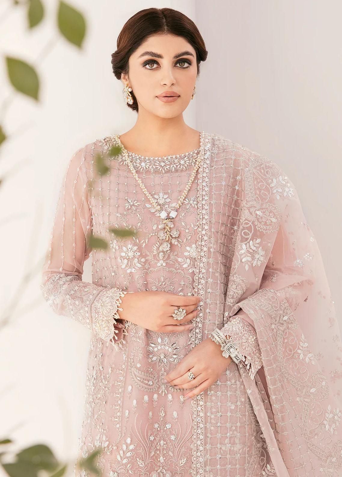 Baroque – Organza Embroidered 3Pc Suit