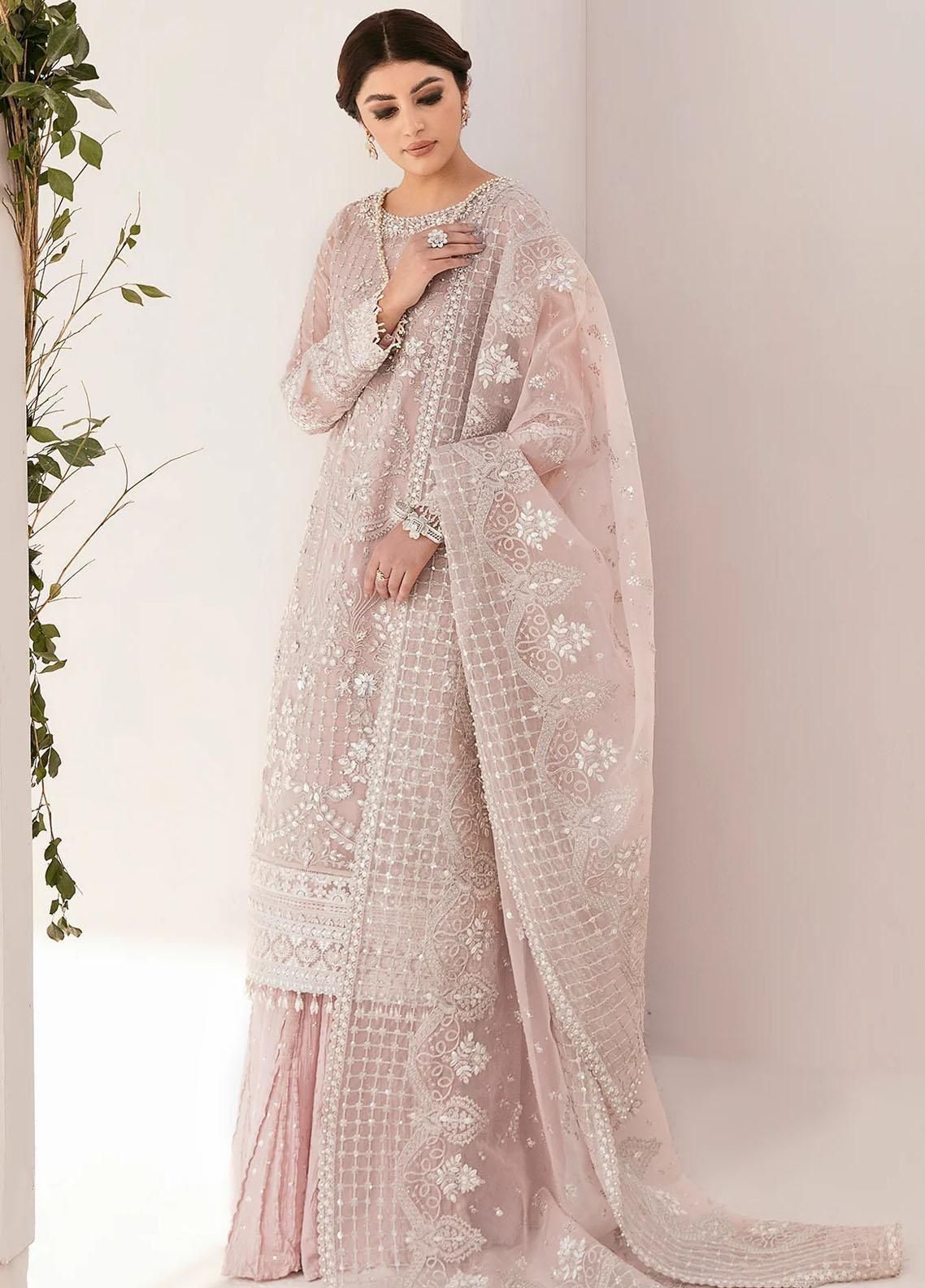 Baroque – Organza Embroidered 3Pc Suit