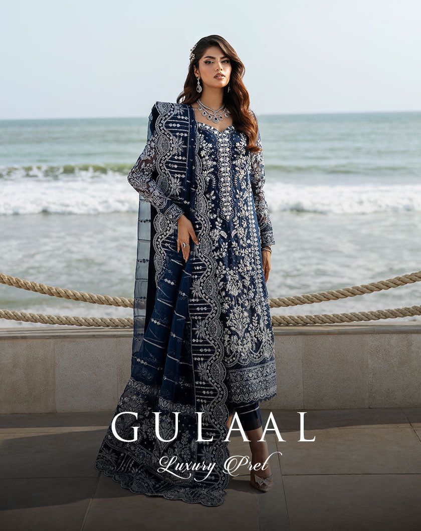Gulaal – Net Embroidered 3Pc Suit