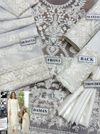 Husn-e-Mahfil – Organza & Net 3Pc Worn by Neelum Munir unstiched