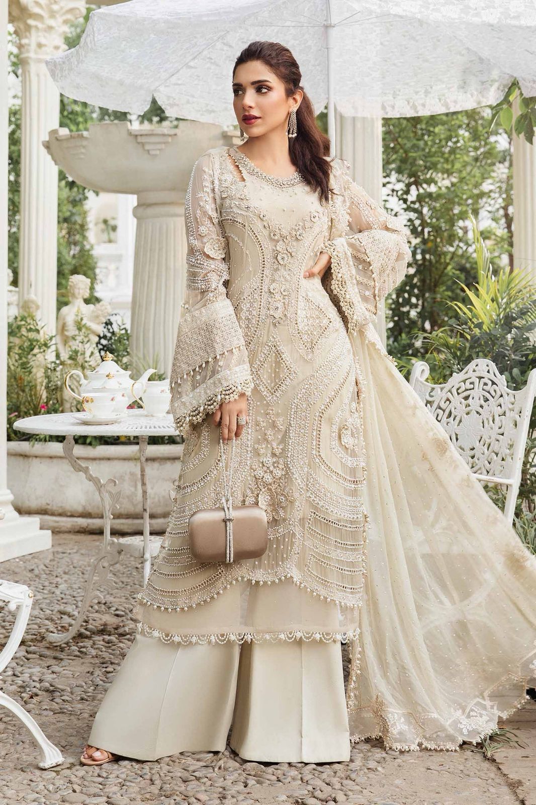 Maria B – Chiffon Luxury 3Pc Suit