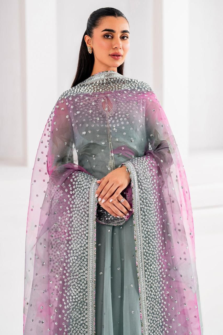 Jazmin – Chiffon Maxi with Net Dupatta