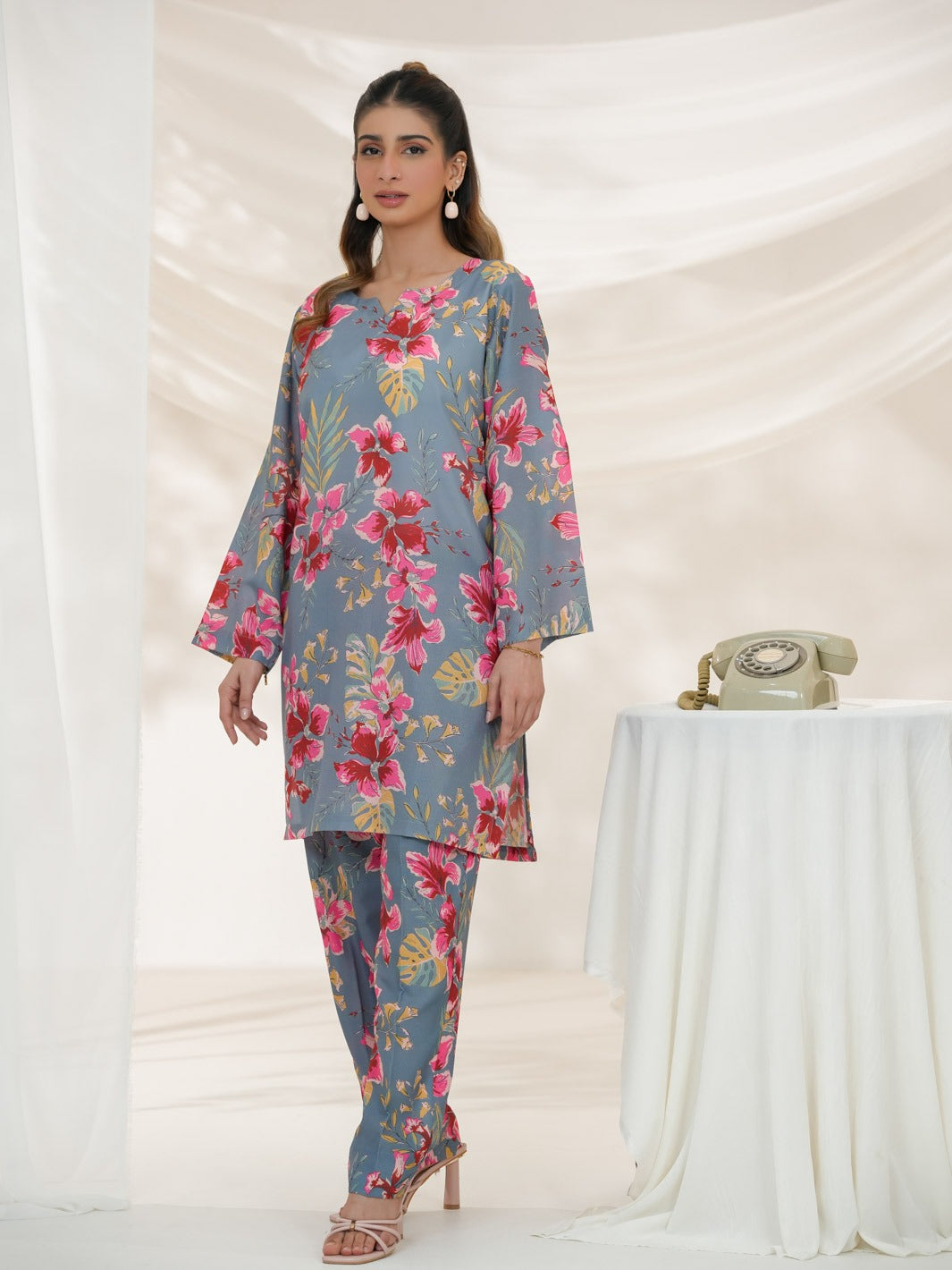 Gulzaar Co-Ord Set (Grey)