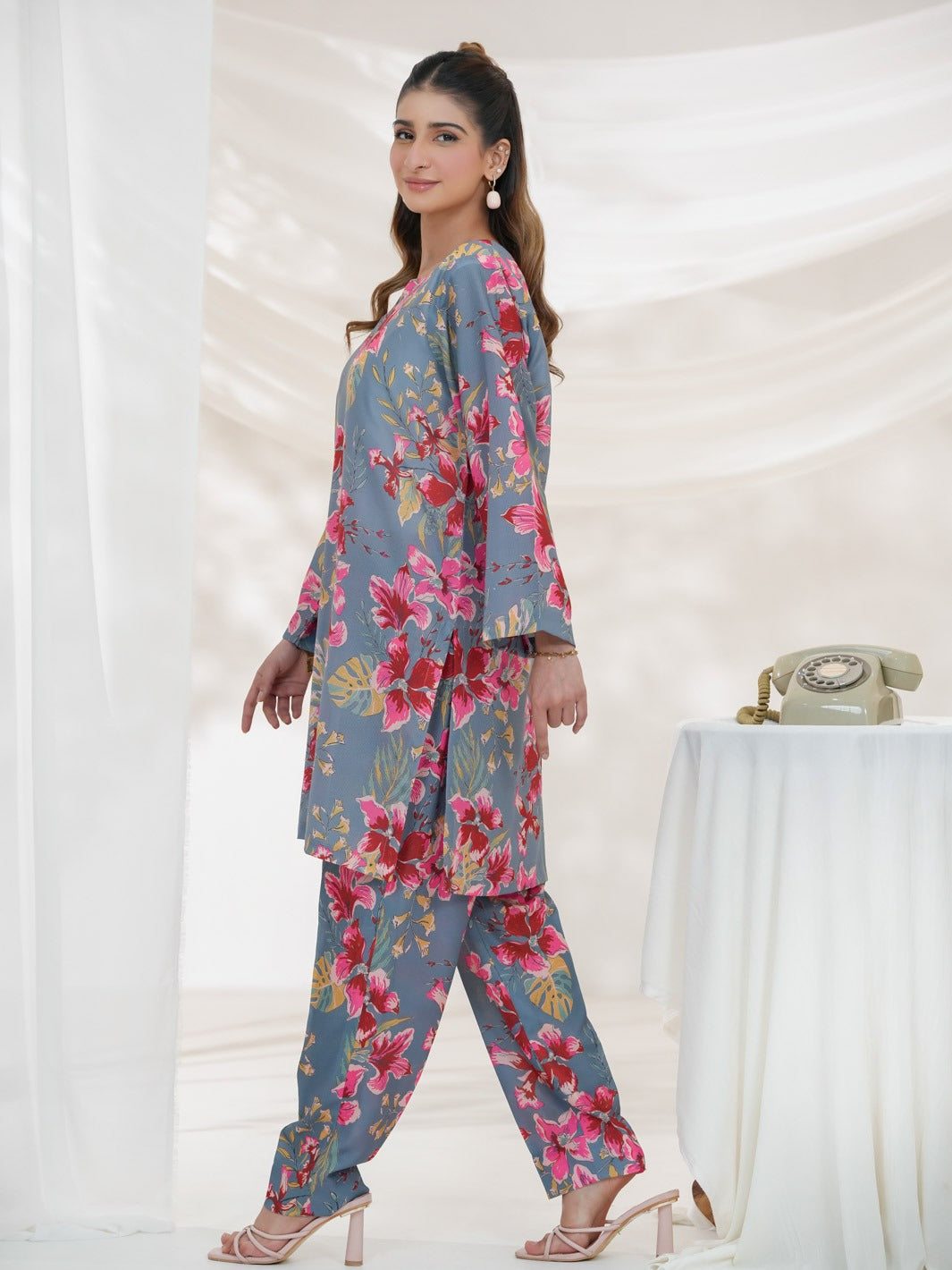 Gulzaar Co-Ord Set (Grey)