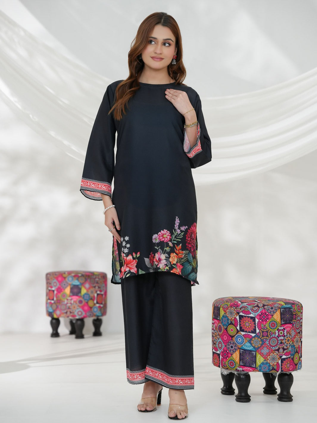 Banafshan Co-Ord Set (Midnight Navy)