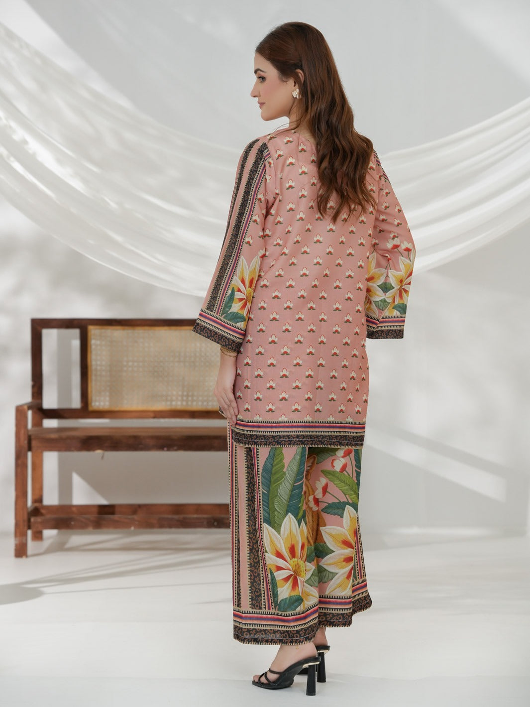 Rangrez Co-Ord Set (Peach)