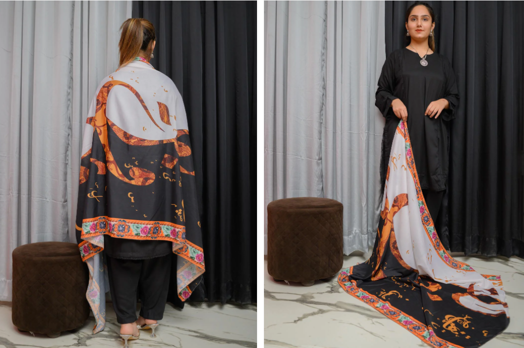 Sarsoun Dupatta (Black)