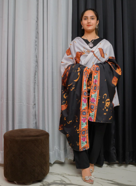 Sarsoun Dupatta (Black)